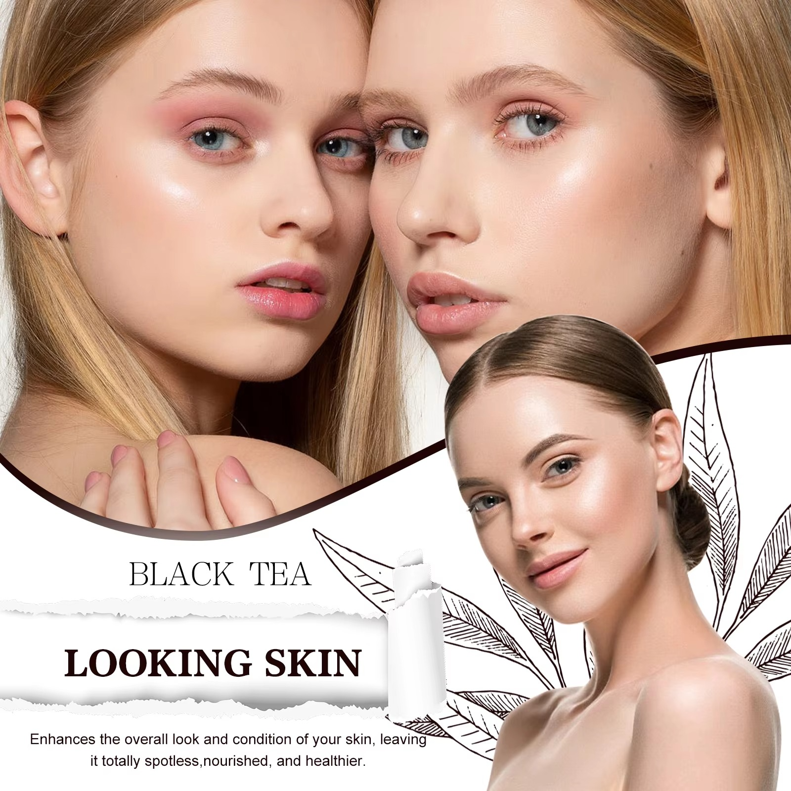 1+1 GRATIS | TeaElixir™ | Schwarzer Tee Gesichtsmaske für strahlende, feste & gereinigte Haut | Luxuriöse Pflege mit Anti-Aging- & Feuchtigkeitswirkung