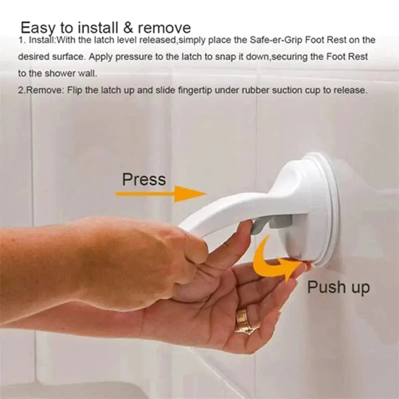 ShowerHold™ | Saugnapf-Fußstütze – Mehr Sicherheit beim Rasieren in der Dusche