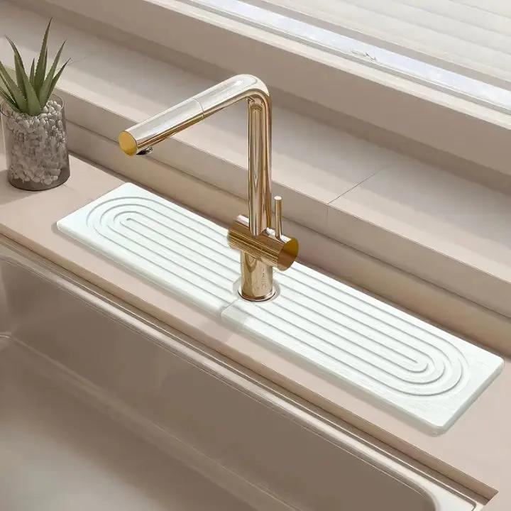 StoneDry™ | Saugstarke Steinmatte für Küche & Bad – Stilvoll, sauber und langlebig (2-teiliges Set)