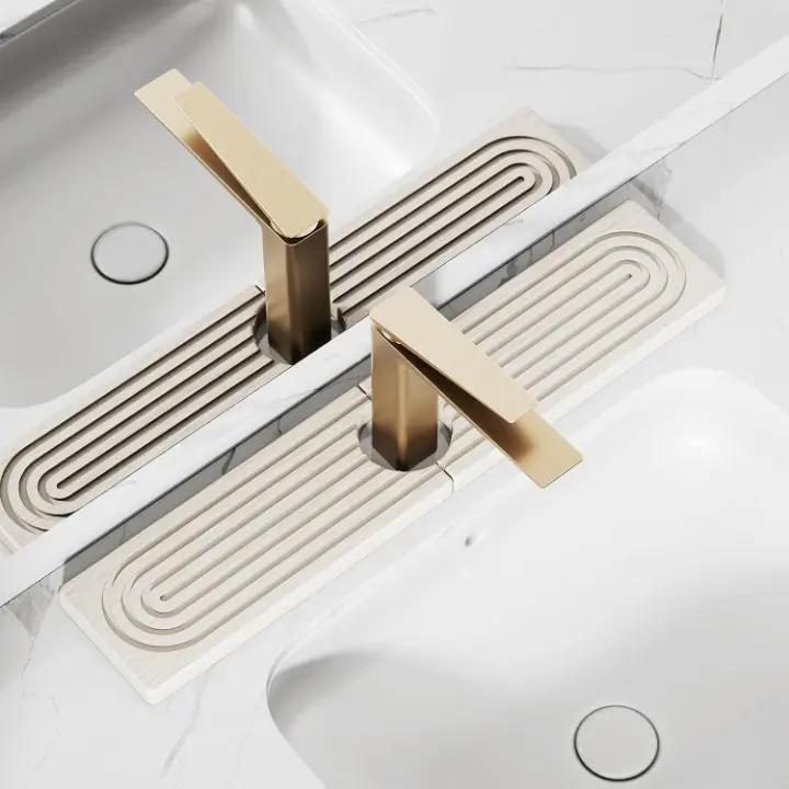 StoneDry™ | Saugstarke Steinmatte für Küche & Bad – Stilvoll, sauber und langlebig (2-teiliges Set)