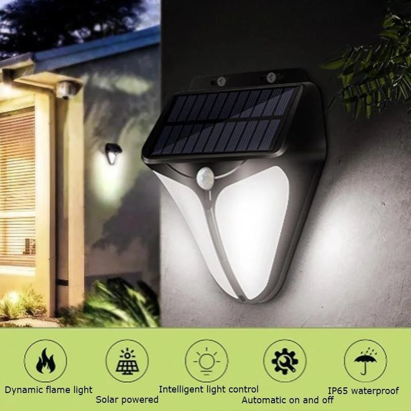 SolarFlash | 38 LEDs | Bewegungsmelder | IP65 Wasserdicht | 1500 mAh Akku