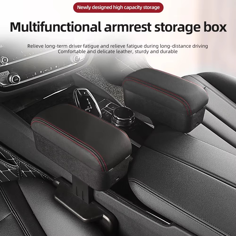 50% RABATT | PowerDock™ | Verstellbare Auto-Armlehnen- & Aufbewahrungsbox für mehr Komfort, Ordnung & Funktionalität beim Fahren