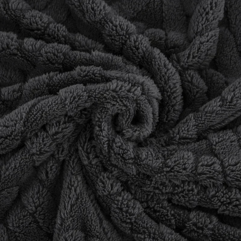 CozyWeave™ | Jacquard-Fleece-Decke CozyWeave | Einlagig & Beidseitig | Weiches Tafu- & Shu-Baumwollfleece | Für Herbst & Winter
