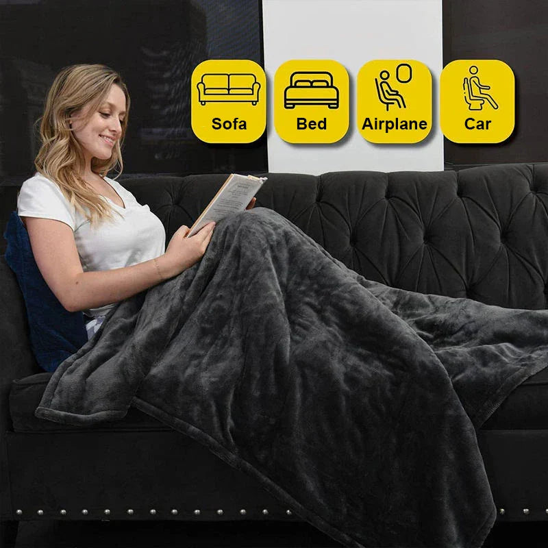 ThermaBlanket™ | Elektrische Kuscheldecke mit 6 Heizstufen