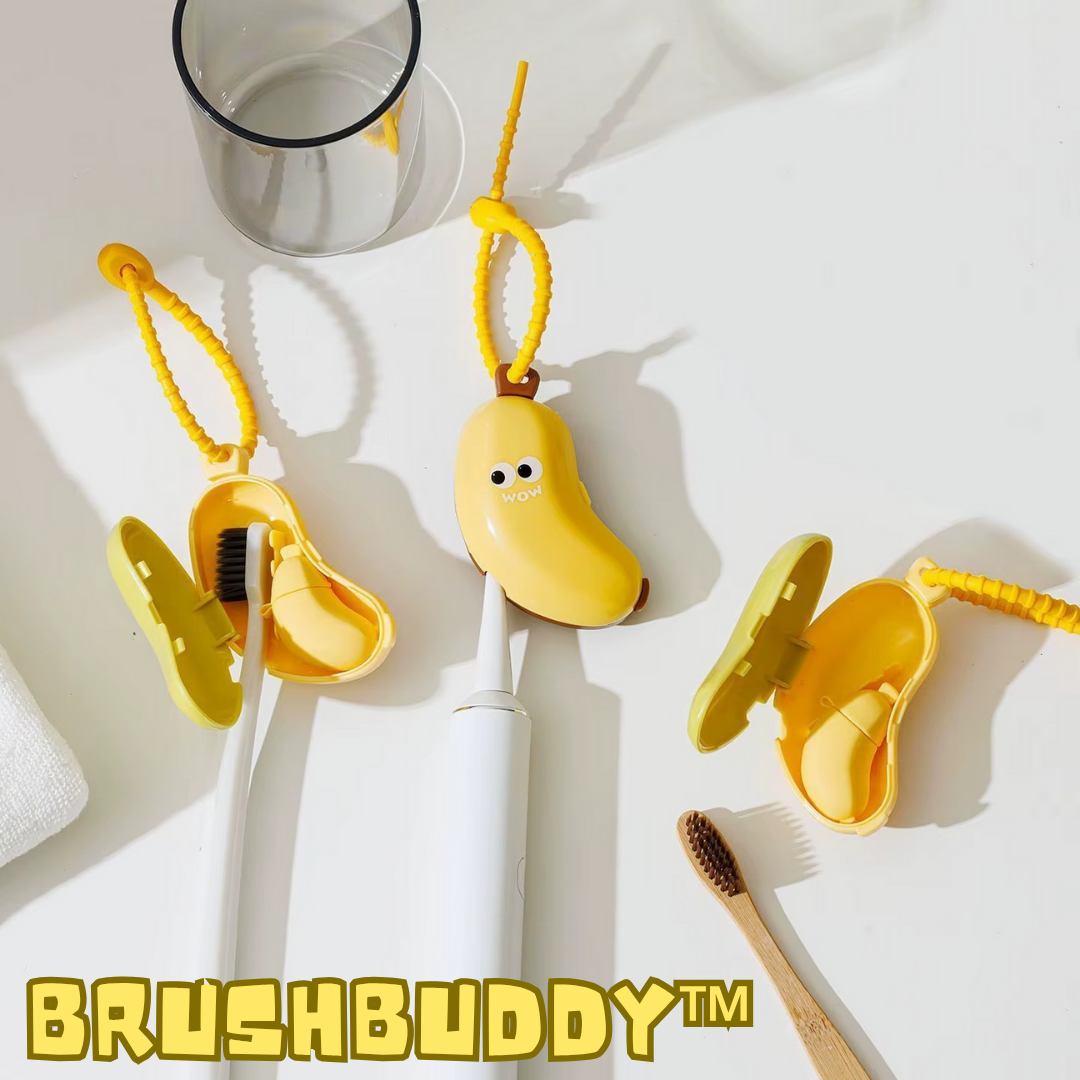 1+1 GRATIS | BrushBuddy™ | Niedliche Bananen Zahnbürstenbox