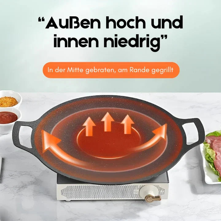 50% Rabatt | MultiCook™ | Langlebige Antihaft-Grillpfanne