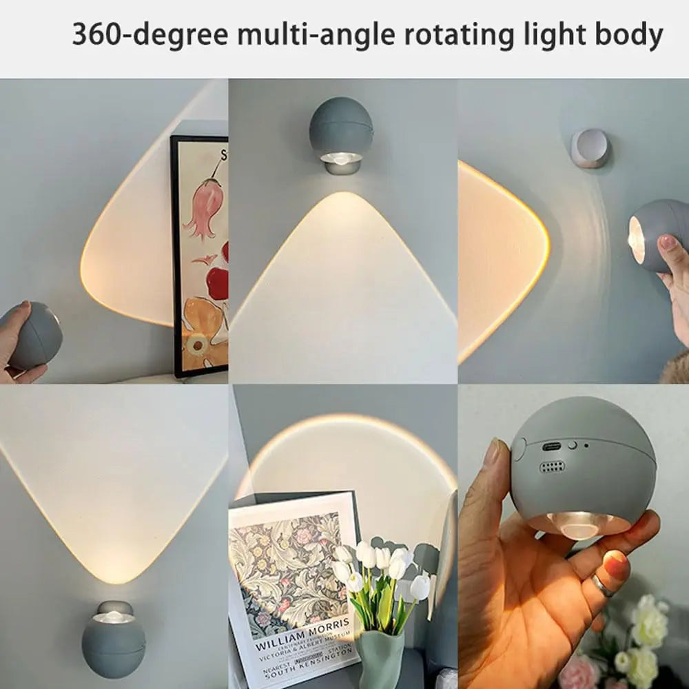GlowMount™ | Sunset Glow Wandleuchte | Wiederaufladbare Dimmbare Stimmungsbeleuchtung