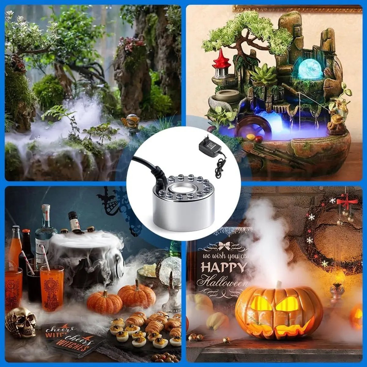 MistAura™ | Ultraschall-Nebelmacher mit Wasserstandsensor — Qualitätsnebel in Sekunden