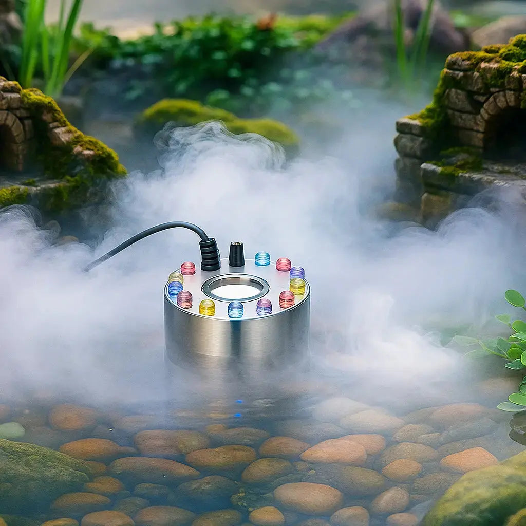 MistAura™ | Ultraschall-Nebelmacher mit Wasserstandsensor — Qualitätsnebel in Sekunden