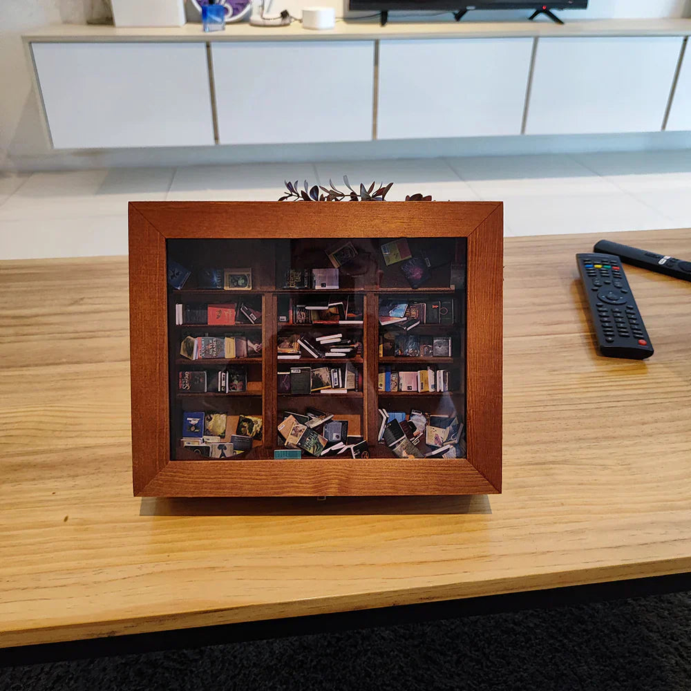 CalmiShelf™ | Bücherregal zur Linderung von Angstzuständen (enthält 200 Bücher)