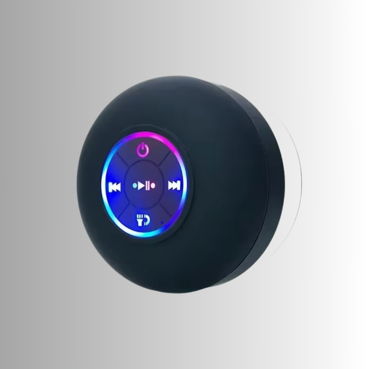 50% RABATT | StickBeat™ | Tragbarer LED-Bluetooth-Lautsprecher – Wasserfester Duschlautsprecher mit Freisprechfunktion & FM-Radio