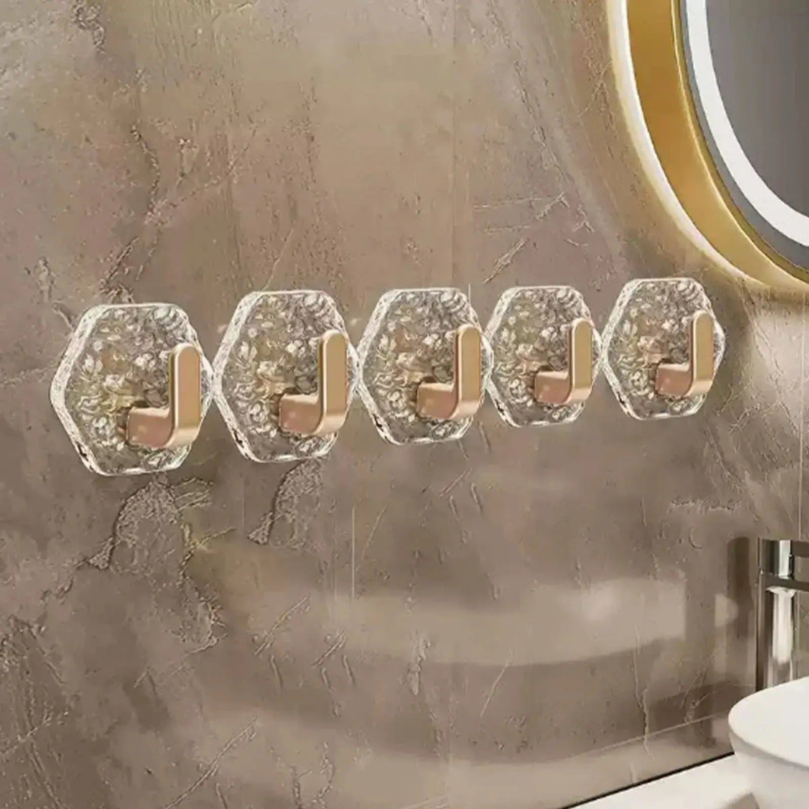 StickGlam™ | Wandhaken mit 2 kg Tragkraft — Sicherer Griff auf glatten Oberflächen 10er Set