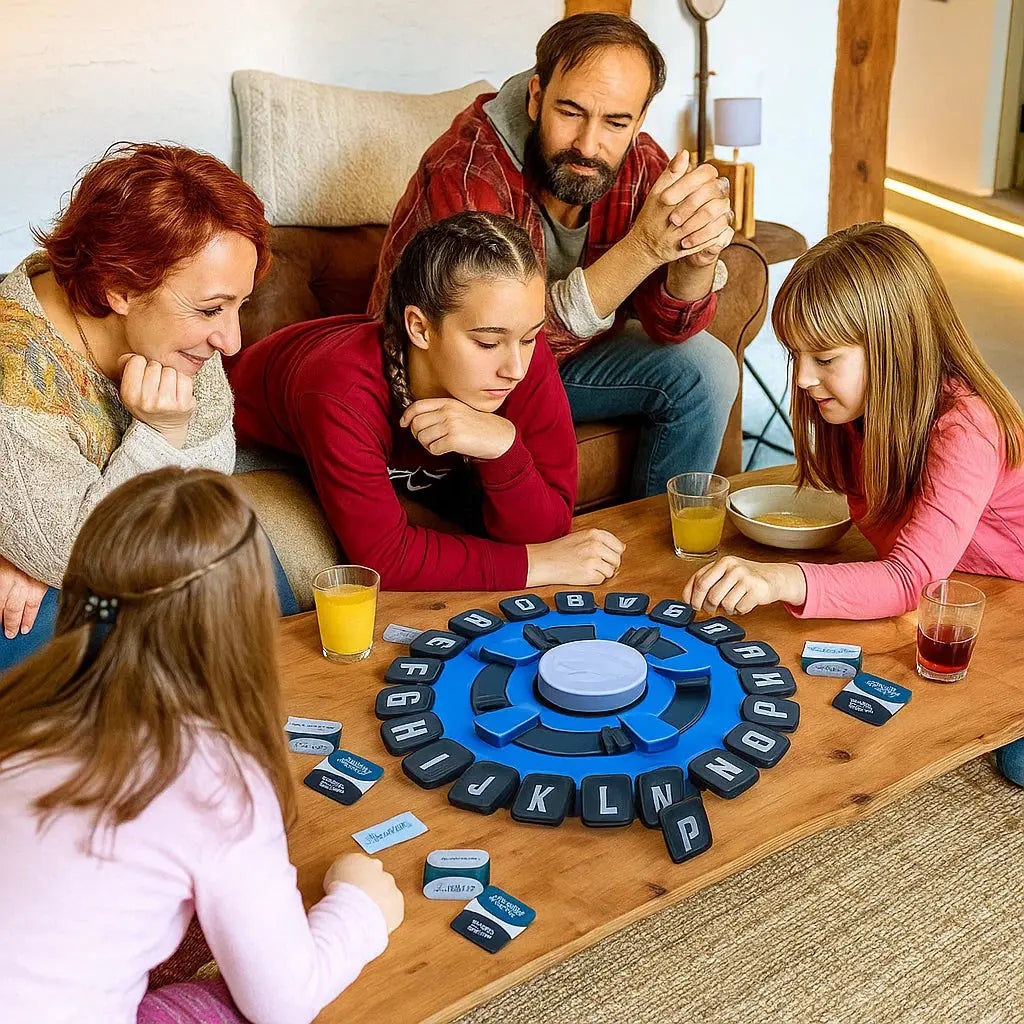 SpinVibe™ | Wortspiel mit Drehscheibe und Timer für schnellen Spaß