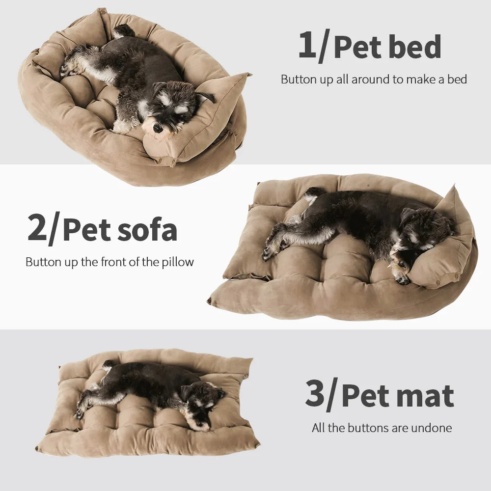 FurDream™ | 3-in-1 Bett – Gemütlicher Komfort und Glück für Ihr Haustier!