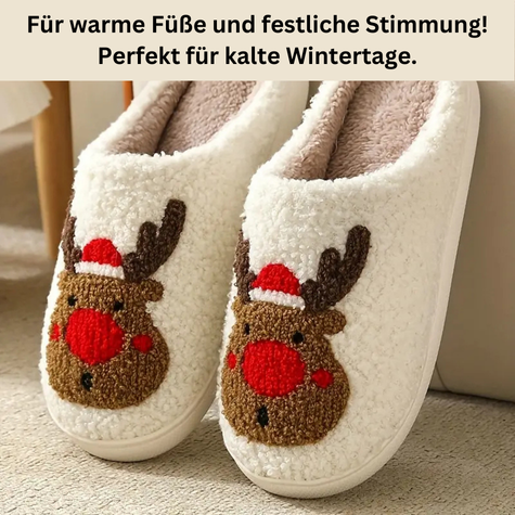FluffSteps™ | Kuschelige Plüschhausschuhe für warmen Winterkomfort
