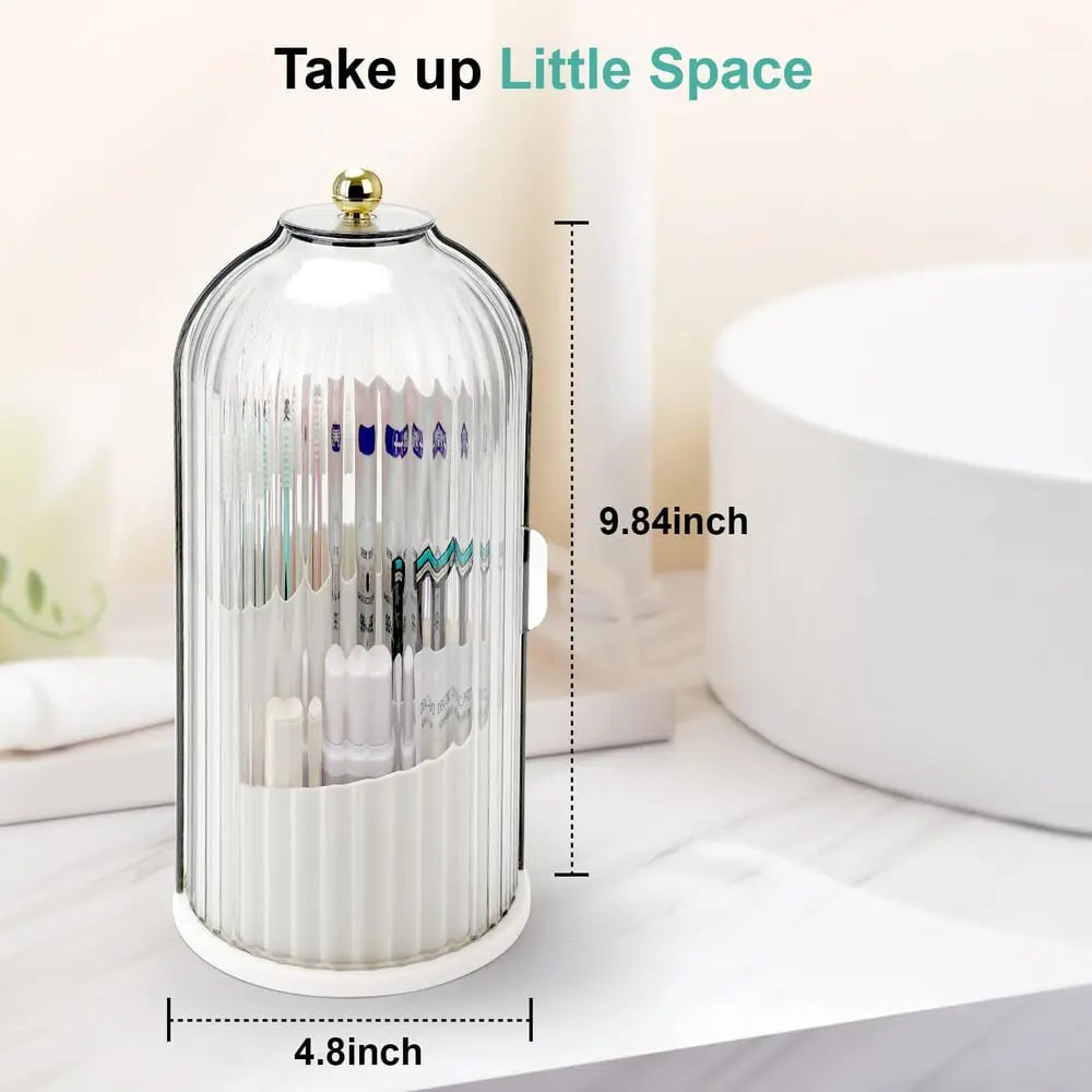 BrushGuard™ | Zahnbürstenhalter mit Schiebedeckel — 3 Fächer & Belüftung für Sauberkeit