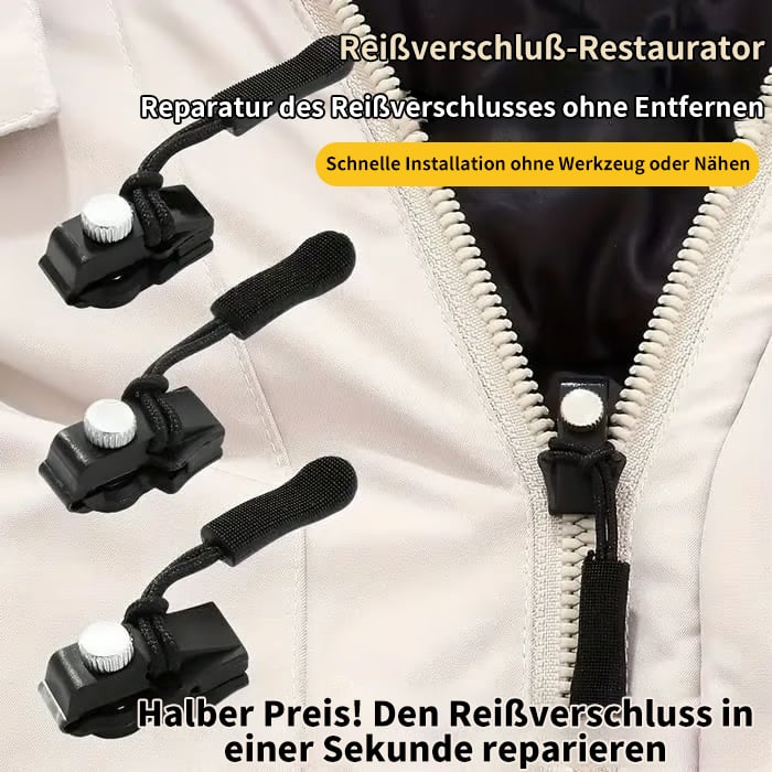 ZipFix Pro™ | Reißverschluss-Schieber Reparaturset – Universell & langlebig aus Metall