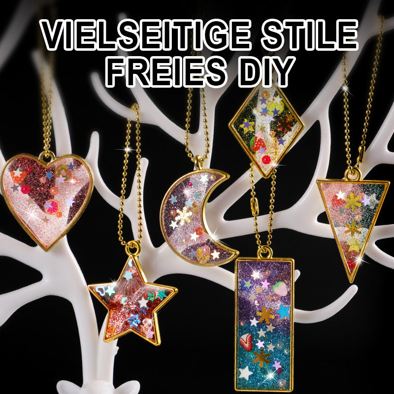 CharmGlow™ | Magisches Harz-Charm-Kit | Funkelnder Anhänger-Bastelspaß