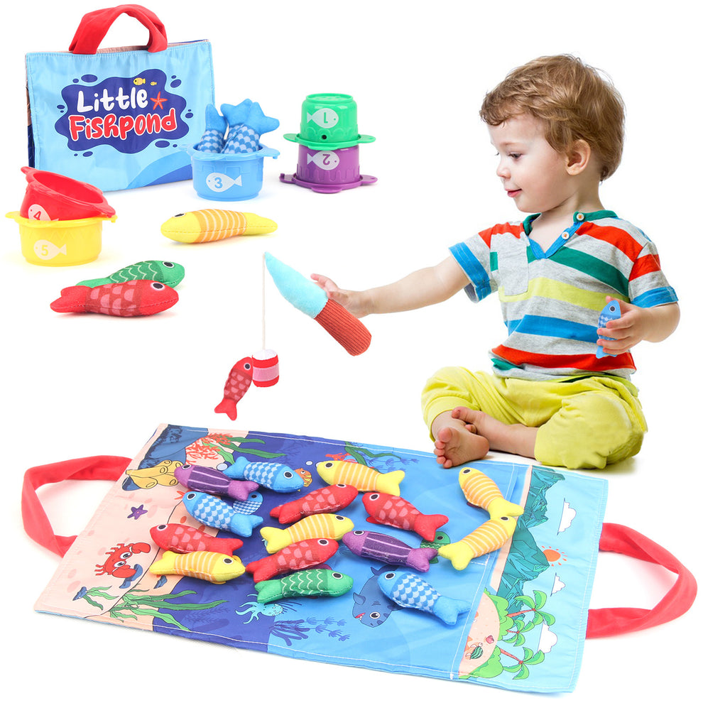 MiniCatch™ | Montessori Fischteichspielzeug | Lernspaß für kleine Hände