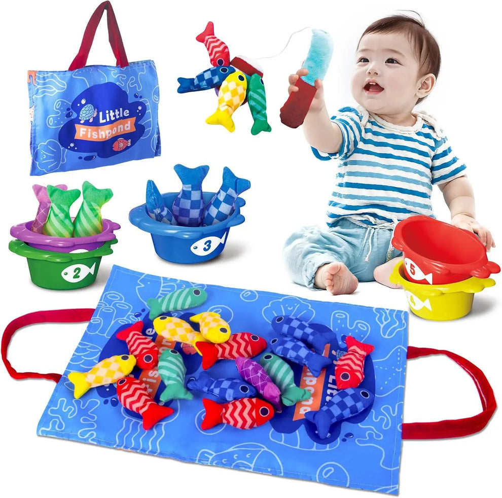 MiniCatch™ | Montessori Fischteichspielzeug | Lernspaß für kleine Hände