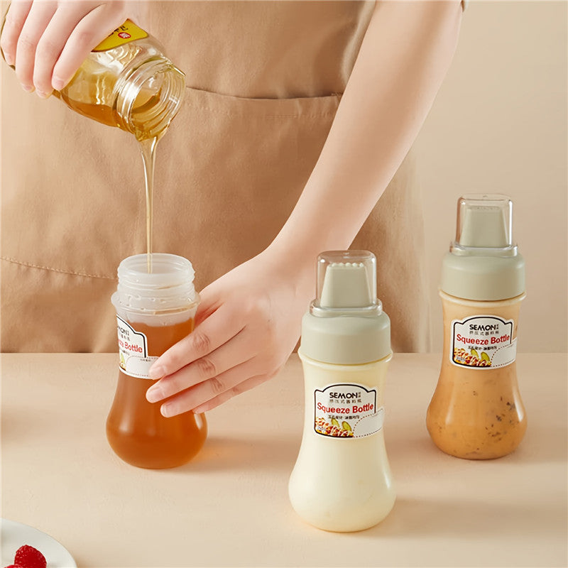 1+1 GRATIS | SqueezeFive | Mehrloch-Soßenflasche – Gleichmäßiges Dosieren leicht gemacht