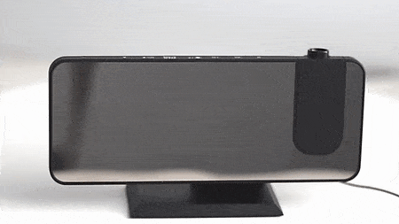 Astronatic™ | LED Projektionswecker – digital mit Deckenprojektion, FM-Radio, Temperaturanzeige & USB-Anschluss