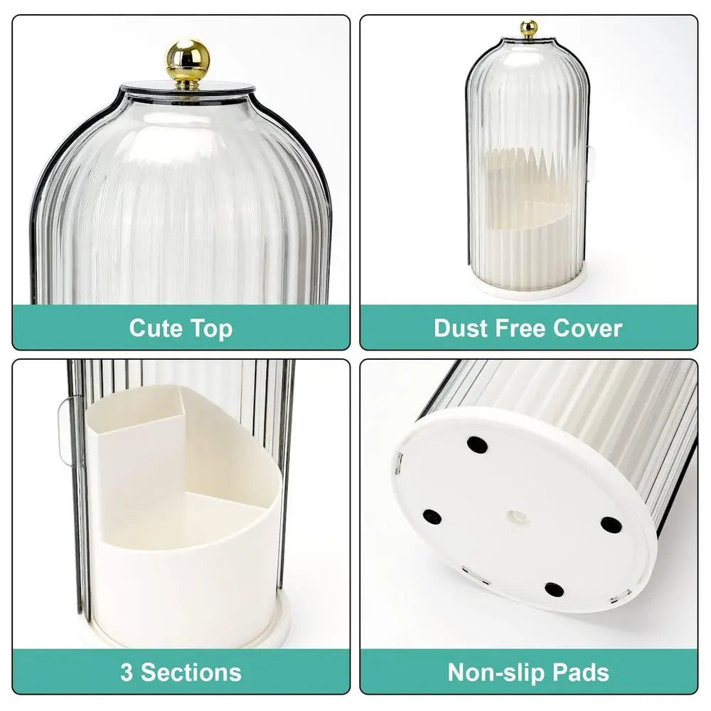 BrushGuard™ | Zahnbürstenhalter mit Schiebedeckel — 3 Fächer & Belüftung für Sauberkeit