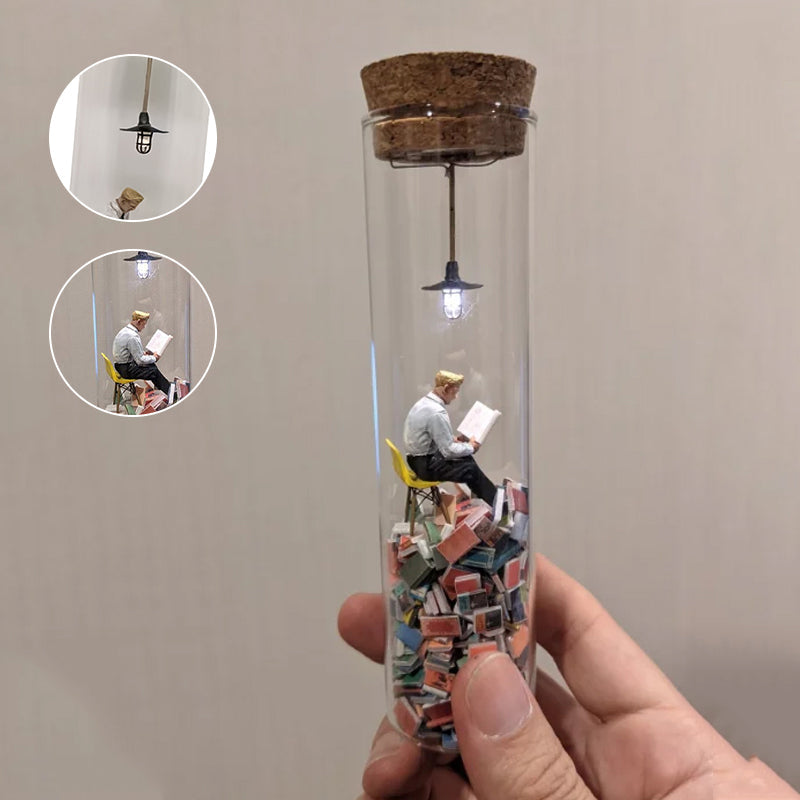 StorySphere | Glas-Miniatur-Diorama für Bücherliebhaber