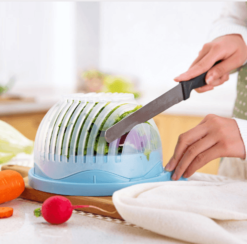 QuickSlice Pro™ | Mühelose Salatzubereitung in nur einer Minute
