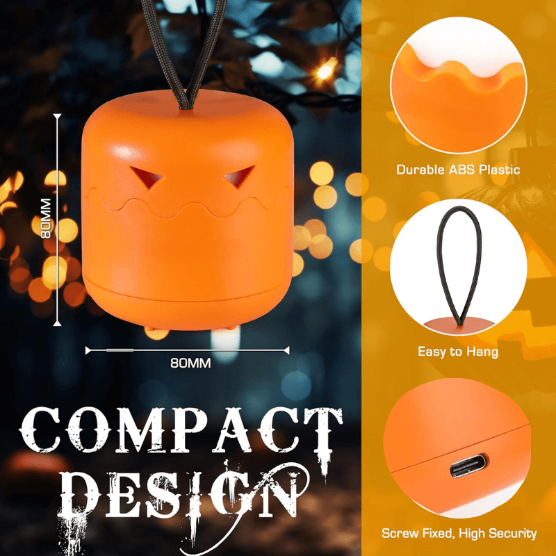 1+1 GRATIS | GlowGourd™ | Solar Kürbislaterne – Wetterfeste LED Halloween Deko für Garten & Balkon