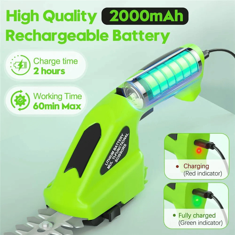 50% Rabatt | GreenTrim™ | Sicherer Akku-Trimmer für Gartenpflege