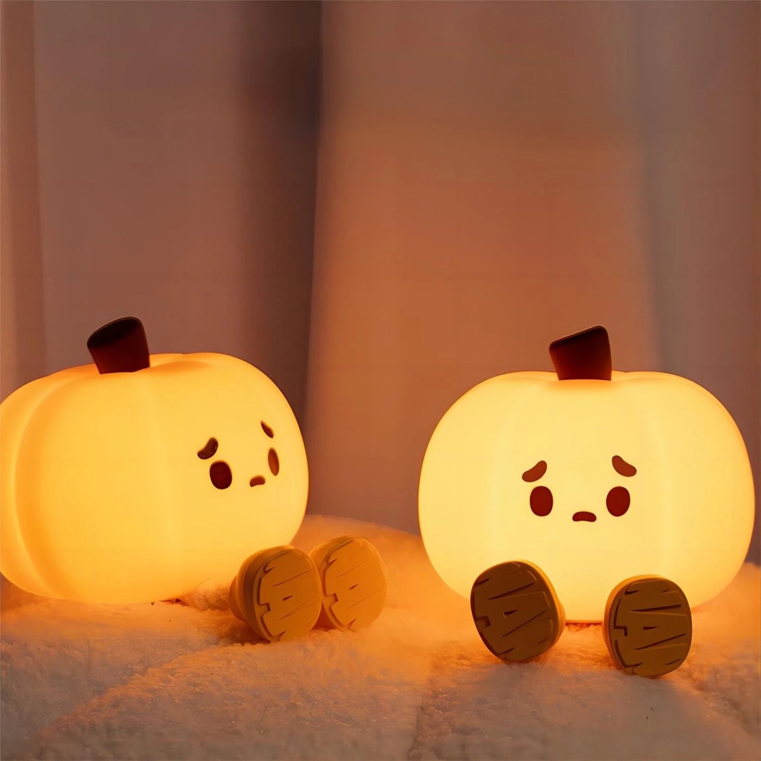 1+1 GRATIS | LumaPumpkin™ | Beruhigendes LED-Nachtlicht mit 3 Helligkeitsstufen & USB-Aufladung