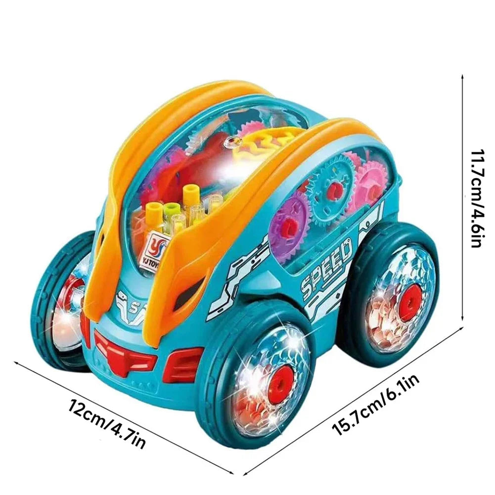 50% RABATT | LumeRacer™ | Das leuchtende Action-Auto mit Musik & Zahnrad-Show | 360° LED-Spielzeug für grenzenlosen Spaß & Lernen