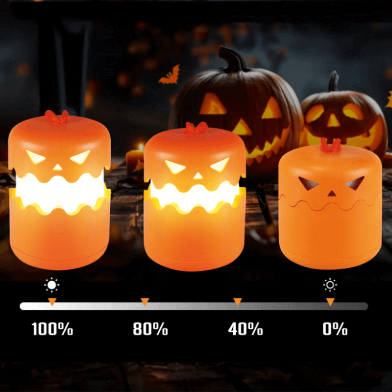 1+1 GRATIS | GlowGourd™ | Solar Kürbislaterne – Wetterfeste LED Halloween Deko für Garten & Balkon