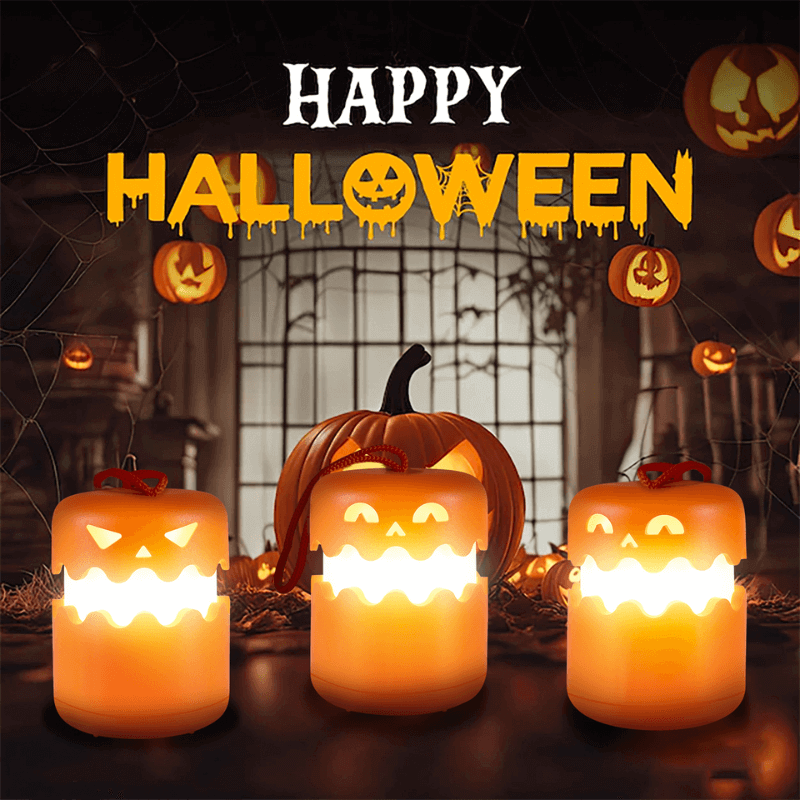 1+1 GRATIS | GlowGourd™ | Solar Kürbislaterne – Wetterfeste LED Halloween Deko für Garten & Balkon