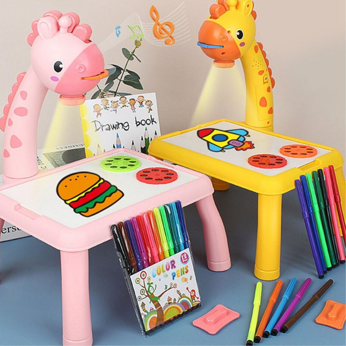 50% RABATT | ArtiGlow™ | Der Magische Projektor für Kreative Kinder: 24 Bilder, Unendlicher Spaß!