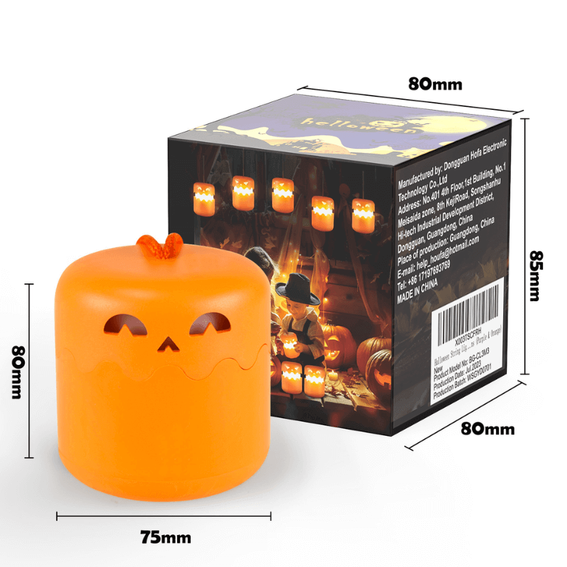 1+1 GRATIS | GlowGourd™ | Solar Kürbislaterne – Wetterfeste LED Halloween Deko für Garten & Balkon