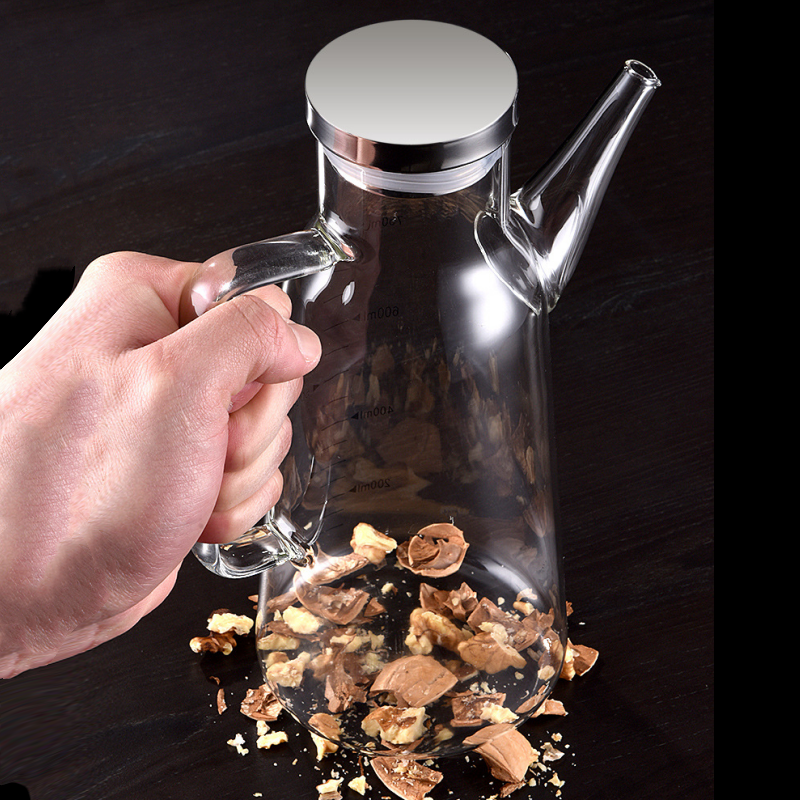 50% RABATT | Pouréa™ | Eleganter Öl- & Essigspender aus hitzebeständigem Borosilikatglas | Präzises Ausgießen ohne Tropfen