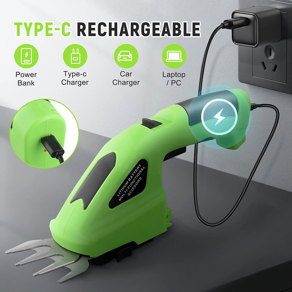 50% Rabatt | GreenTrim™ | Sicherer Akku-Trimmer für Gartenpflege