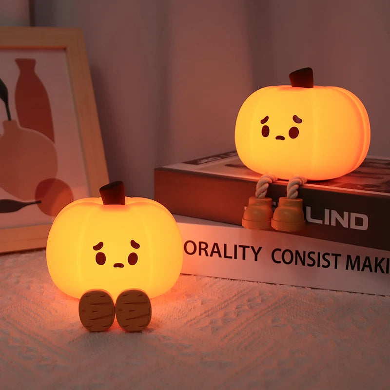 1+1 GRATIS | LumaPumpkin™ | Beruhigendes LED-Nachtlicht mit 3 Helligkeitsstufen & USB-Aufladung