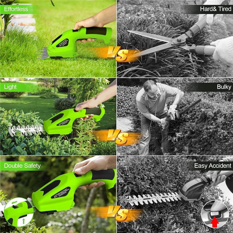 50% Rabatt | GreenTrim™ | Sicherer Akku-Trimmer für Gartenpflege