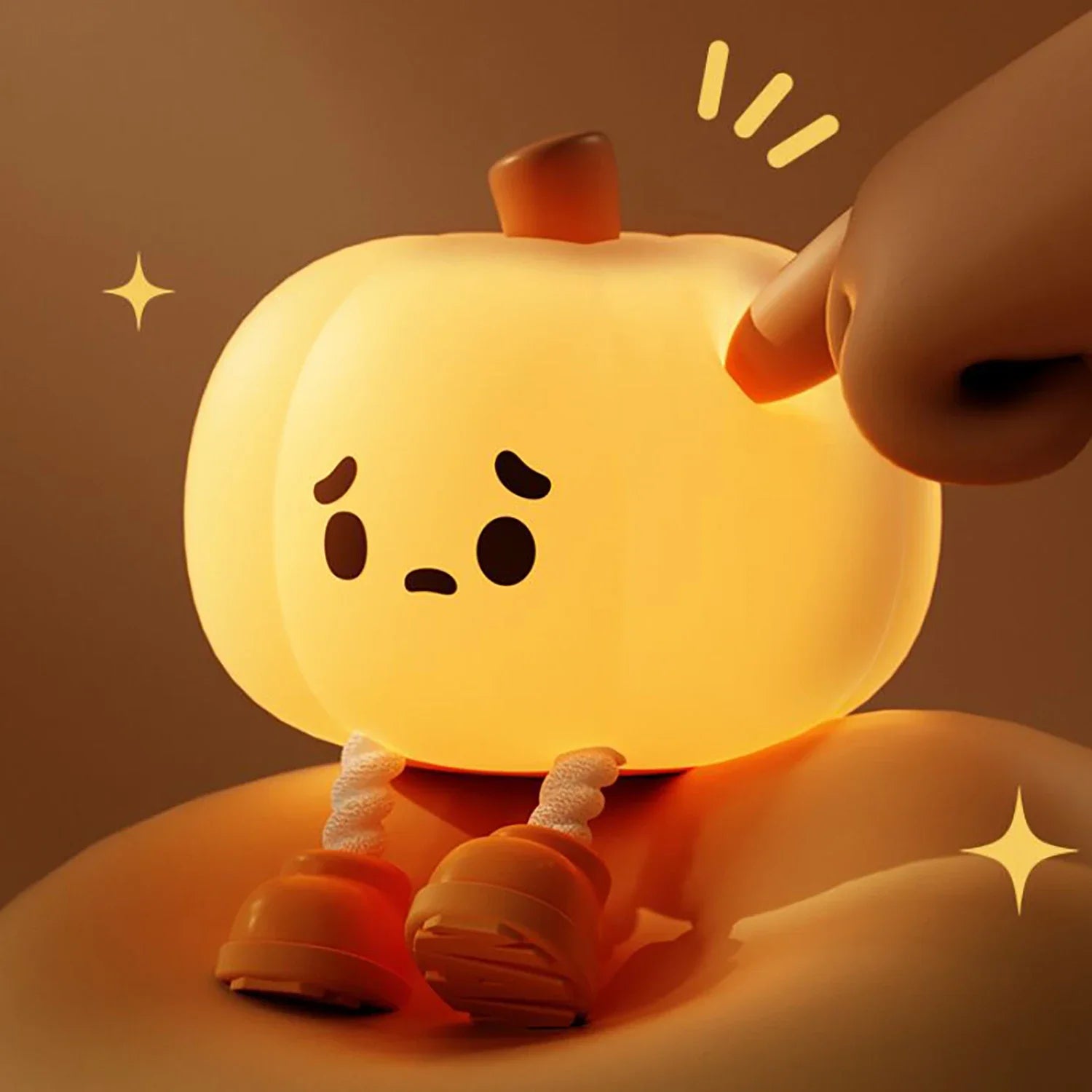1+1 GRATIS | LumaPumpkin™ | Beruhigendes LED-Nachtlicht mit 3 Helligkeitsstufen & USB-Aufladung