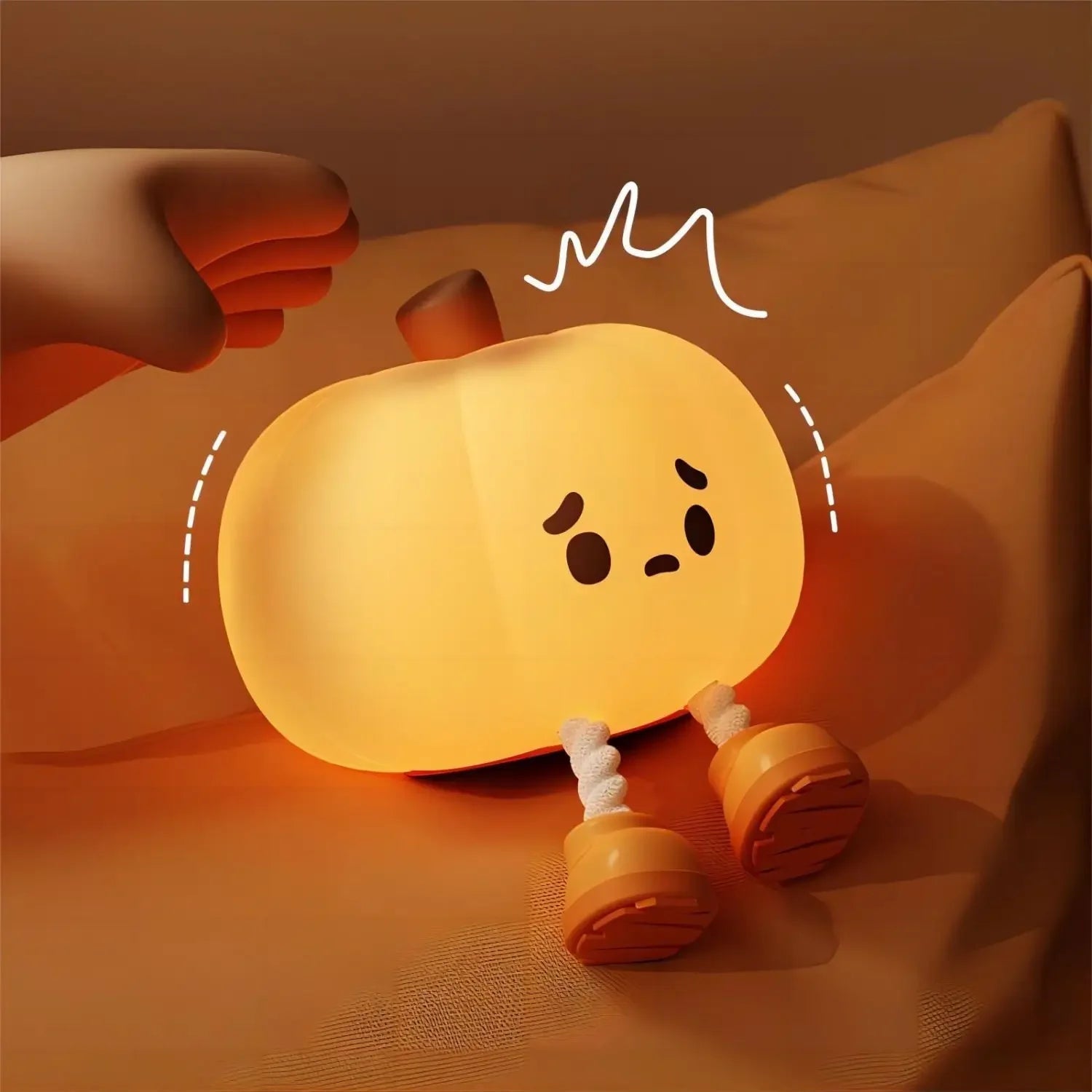 1+1 GRATIS | LumaPumpkin™ | Beruhigendes LED-Nachtlicht mit 3 Helligkeitsstufen & USB-Aufladung