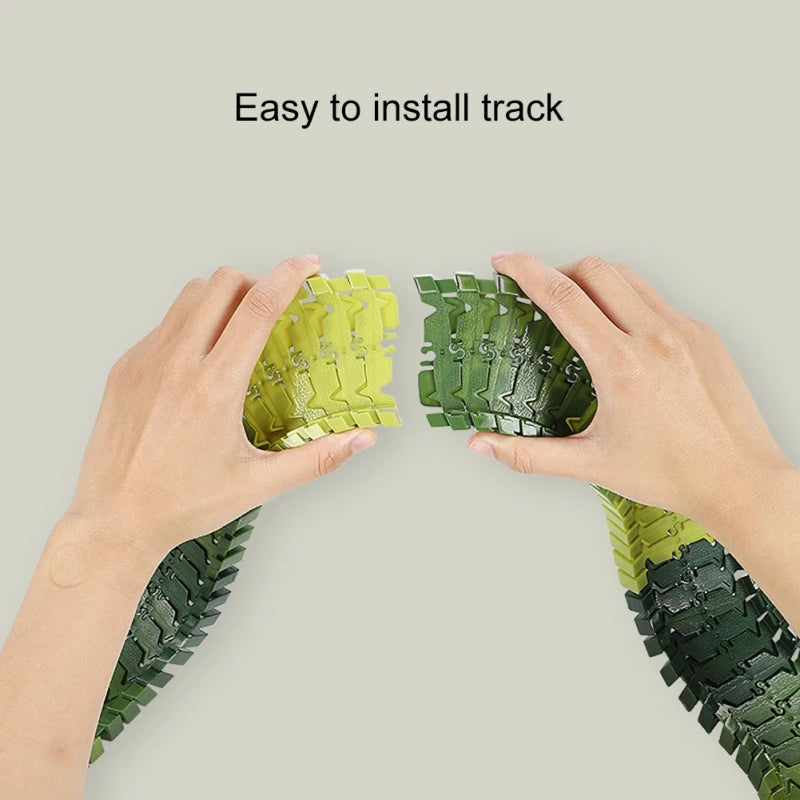 50% RABATT | RaptorRace™ | Dino-Adventure Rennstrecke – Modulare, drehbare Schienen & 200+ Teile für stundenlangen actionreichen Spielspaß