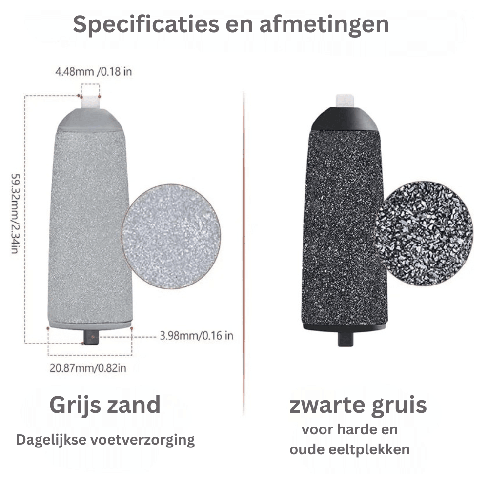 FootRenew SmoothRoller™ | 8er Ersatzrollen – Profi-Hornhautroller für hygienische & effektive Fußpflege