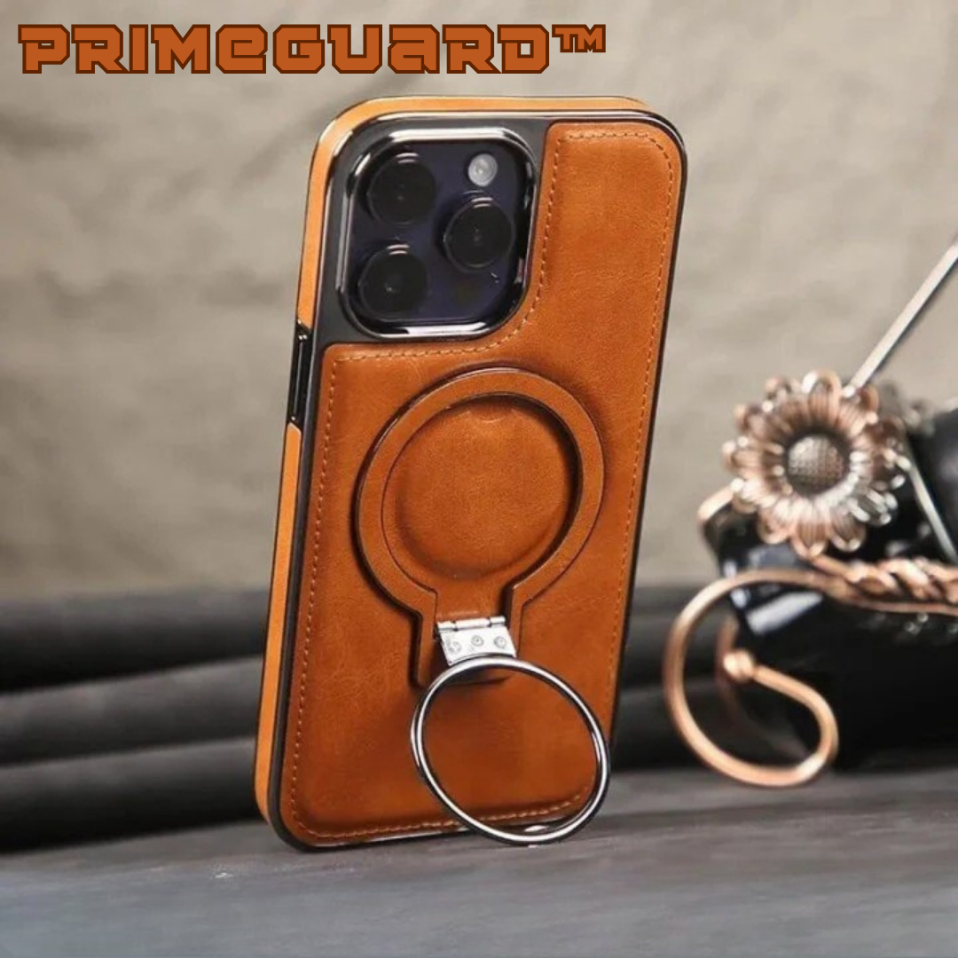 PrimeGuard™ | iPhone Leder Schutzhülle