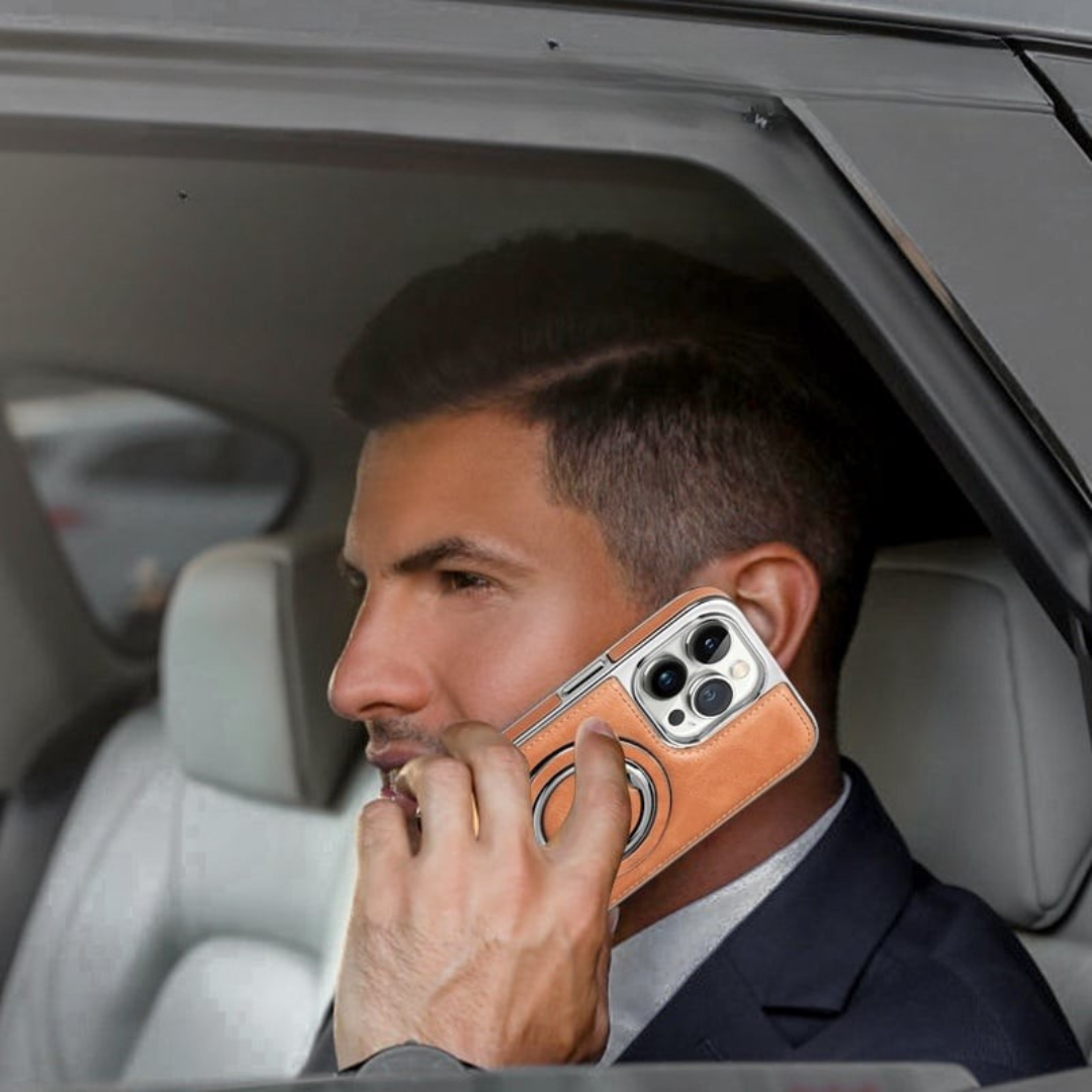PrimeGuard™ | iPhone Leder Schutzhülle