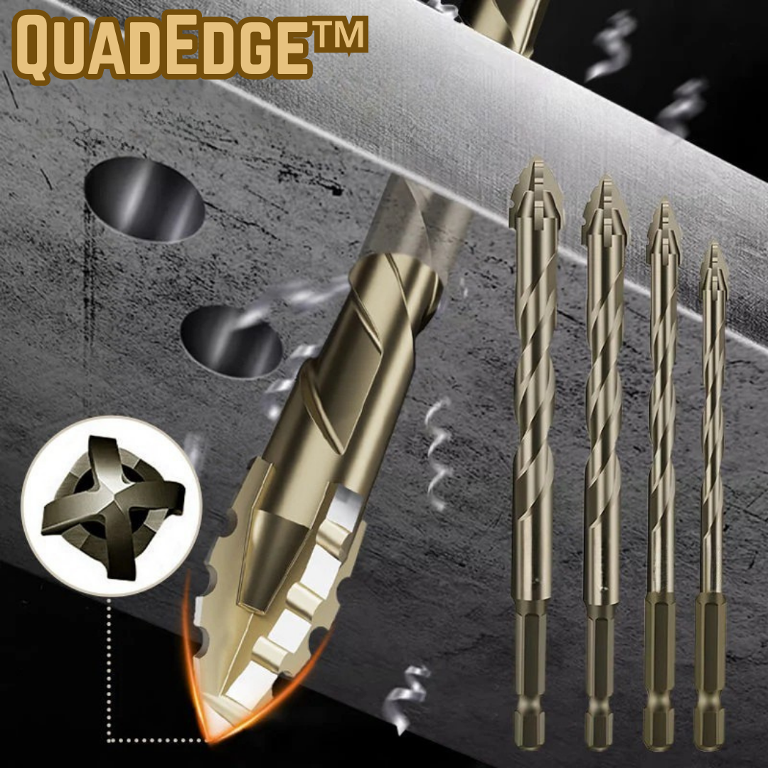 QuadEdge™ | Vierkant-Sägezahnbohrer (𝟰 𝗦𝘁ü𝗰𝗸)
