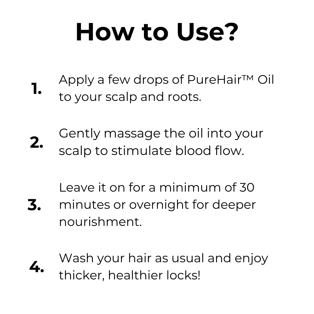 1+1 GRATIS | PureHair™ | Natürliches Haarwuchsöl