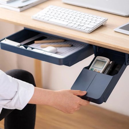 UnderDeskBox™ | Selbstklebende Schublade aus Kunststoff - Aufbewahrung unter dem Tisch